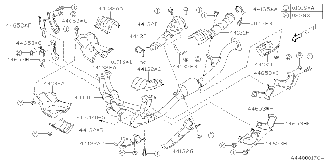 2025 Subaru Forester 4 Cyl 2.5L Hybrid Sport Exhaust Diagram 3