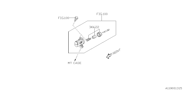 2022 Subaru WRX 4 Cyl 2.4L 6MT Base Manual Transmission Assembly Diagram 2