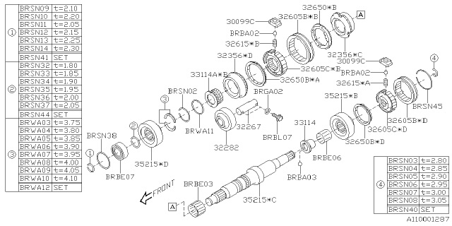 2022 Subaru BRZ 4 Cyl 2.4L 6MT Limited Manual Transmission Assembly Diagram 2