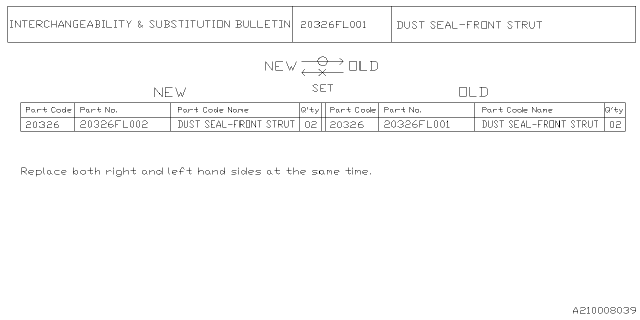 2025 Subaru Outback 4 Cyl 2.5L Base Front Shock Absorber Diagram 2
