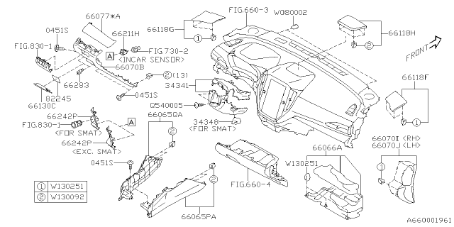2024 Subaru Impreza 4 Cyl 2.5L RS w/Eyesight Instrument Panel Diagram 3
