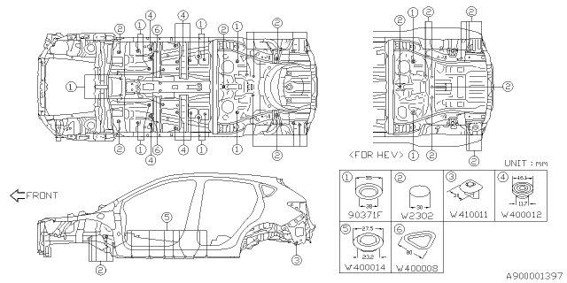 2023 Subaru Crosstrek 4 Cyl 2.0L 6MT Base Plug Diagram 4
