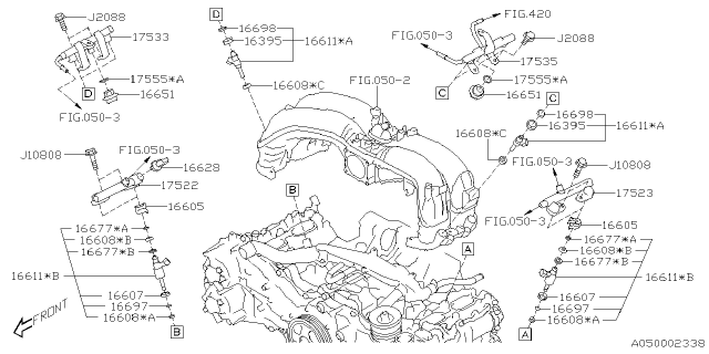 2025 Subaru BRZ PIPE-FUEL RH Diagram for 17533AA680