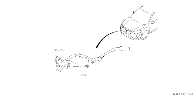 2024 Subaru Forester 4 Cyl 2.5L Premium w/Eyesight Base ADA System Diagram 3