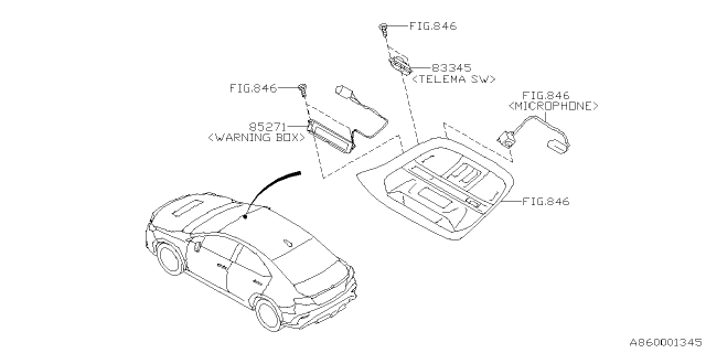 2023 Subaru WRX 4 Cyl 2.4L 6MT Base Audio Parts - Radio Diagram 3