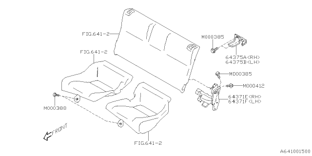 2025 Subaru BRZ 4 Cyl 2.4L 6MT Limited w/Eyesight Rear Seat Diagram 2