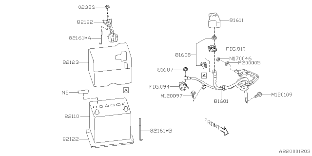 2024 Subaru BRZ BATTERY CA ASSY Diagram for 81601CC210
