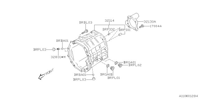 2022 Subaru BRZ 4 Cyl 2.4L 6MT Limited Manual Transmission Assembly Diagram 9