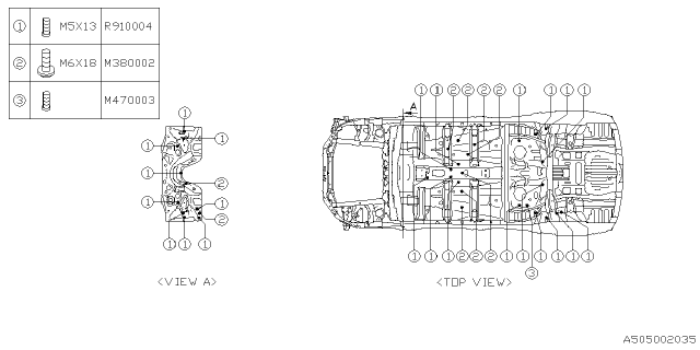2025 Subaru Forester 4 Cyl 2.5L Hybrid Touring Body Panel Diagram 10
