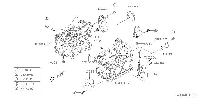 2025 Subaru BRZ PLUG-18X10 Diagram for 807018100