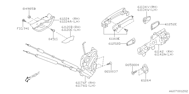 2024 Subaru BRZ REMOTE ASSY DR LH Diagram for 61051XC131TP