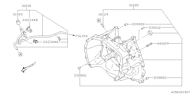 2025 Subaru Outback 4 Cyl 2.5L Onyx Torque Converter & Converter Case Diagram 4