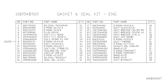 2023 Subaru BRZ 4 Cyl 2.4L 6MT Limited Engine Assembly Diagram 4