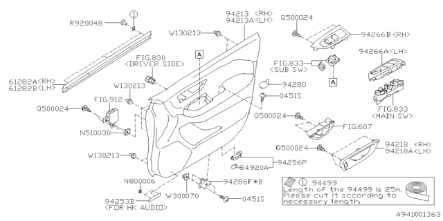 2025 Subaru Forester SCREW GRM M5 Diagram for 909300070
