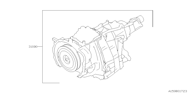 2024 Subaru Impreza TRANS AY/TR580DH1AA Diagram for 31000AK780