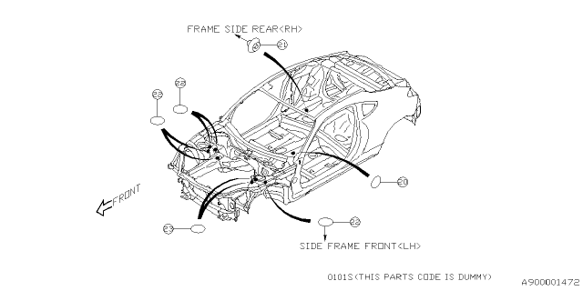 2025 Subaru BRZ 4 Cyl 2.4L 6MT Premium w/Eyesight Plug Diagram 4