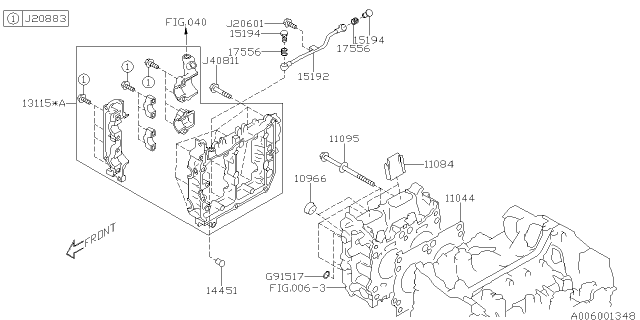 2021 Subaru WRX 4 Cyl 2.0L 6MT Premium Cylinder Head Diagram 3