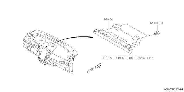 2025 Subaru Crosstrek 4 Cyl 2.0L Eyesight ADA System Diagram 2
