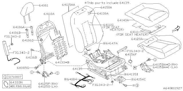 2024 Subaru Impreza PLATE COUPLER CUSRH Diagram for 64154FN040