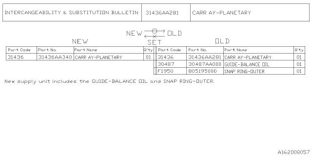 2023 Subaru Impreza 4 Cyl 2.0L CVT Eyesight Wagon Planetary Diagram 3
