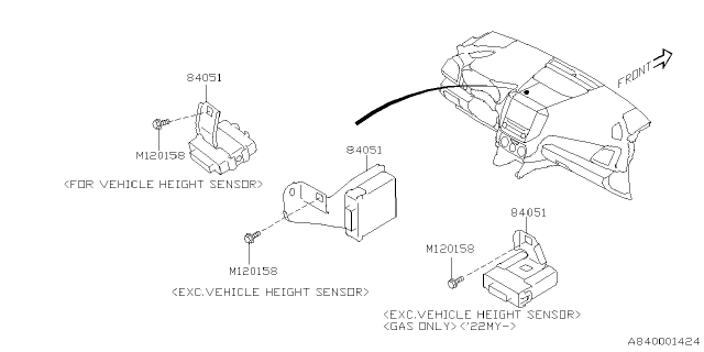2023 Subaru Crosstrek 4 Cyl 2.0L 6MT Base Head Lamp Diagram 2