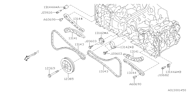 2024 Subaru Impreza 4 Cyl 2.5L RS w/Eyesight Camshaft & Timing Belt Diagram 2