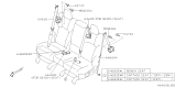 Diagram for 2022 Subaru Ascent Seat Belt - 64666XC00BWA