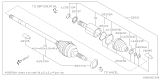 Diagram for Subaru Axle Shaft - 28321SJ010