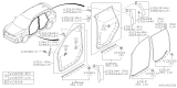 Diagram for 2025 Subaru Forester Window Run - 63527SJ011