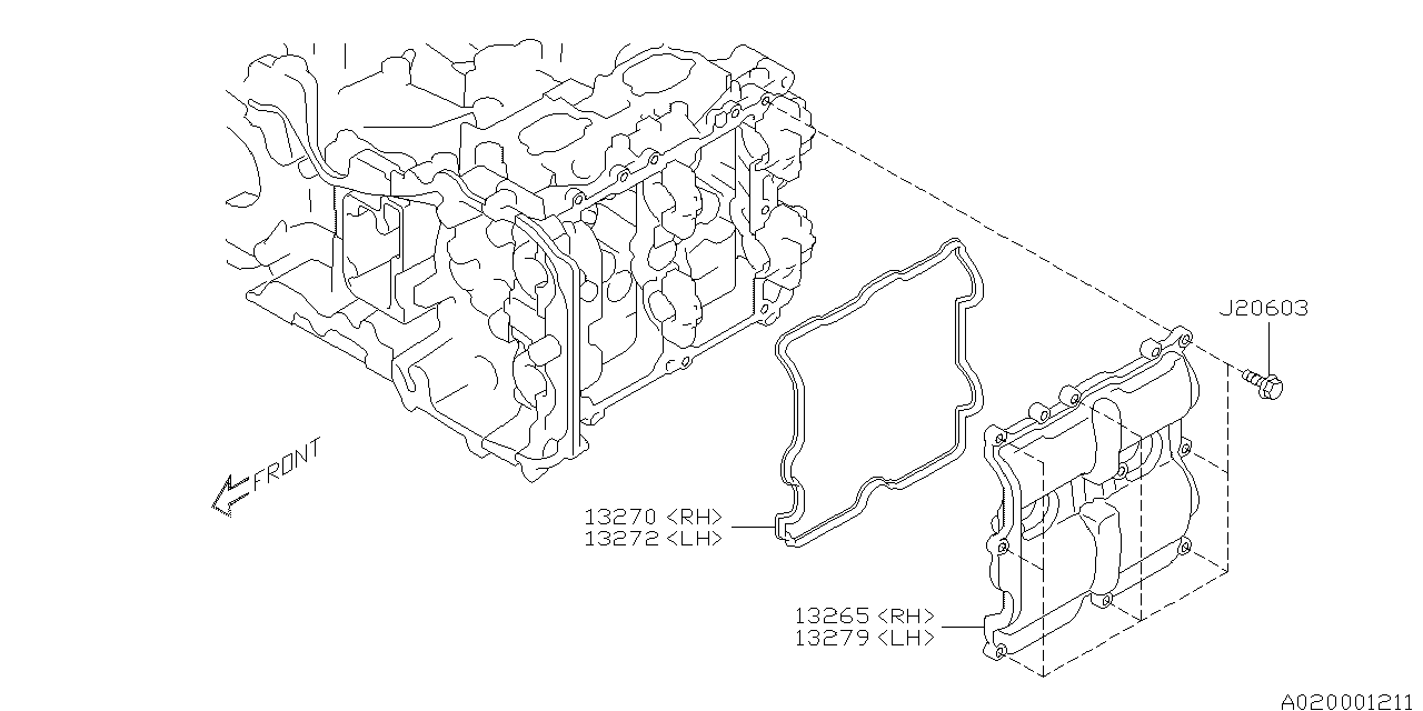 2016 Subaru Crosstrek Rocker Cover