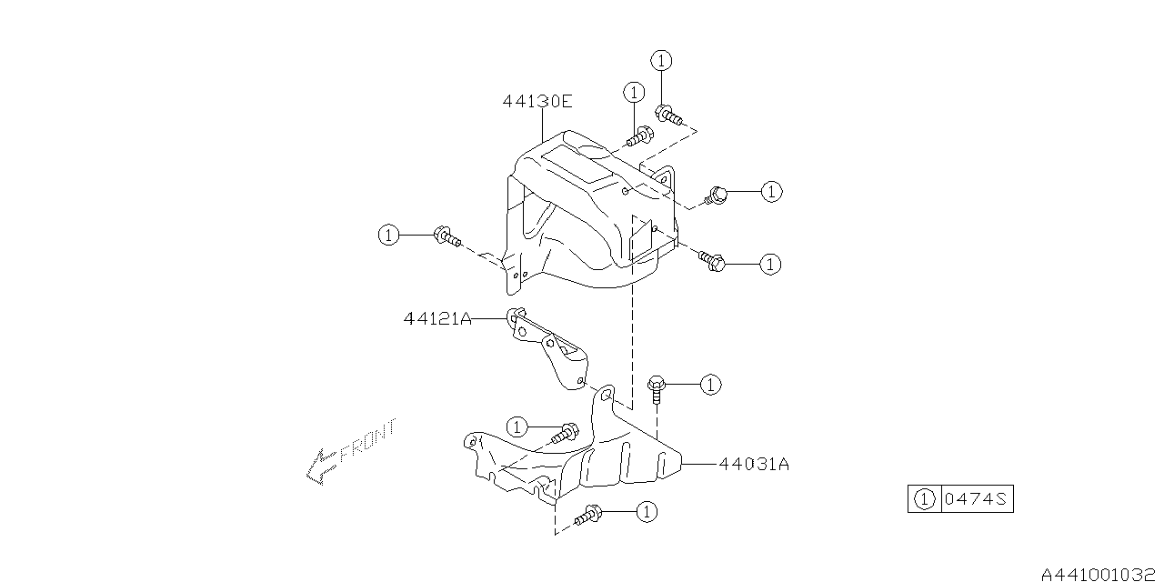 2010 Subaru Forester Exhaust Cover