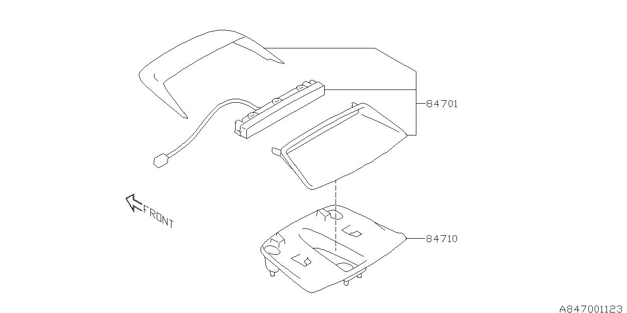 2014 Subaru BRZ Lamp - High Mount Stop Lamp