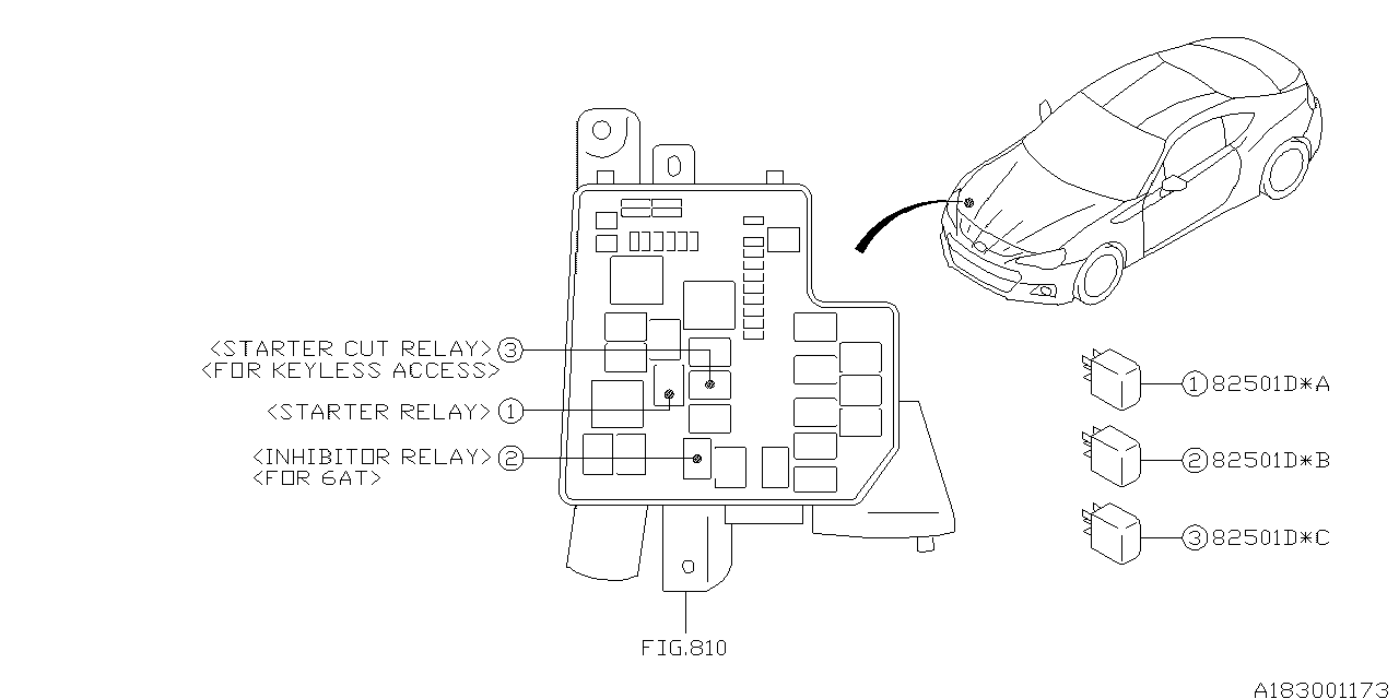 2014 Subaru BRZ Control Device