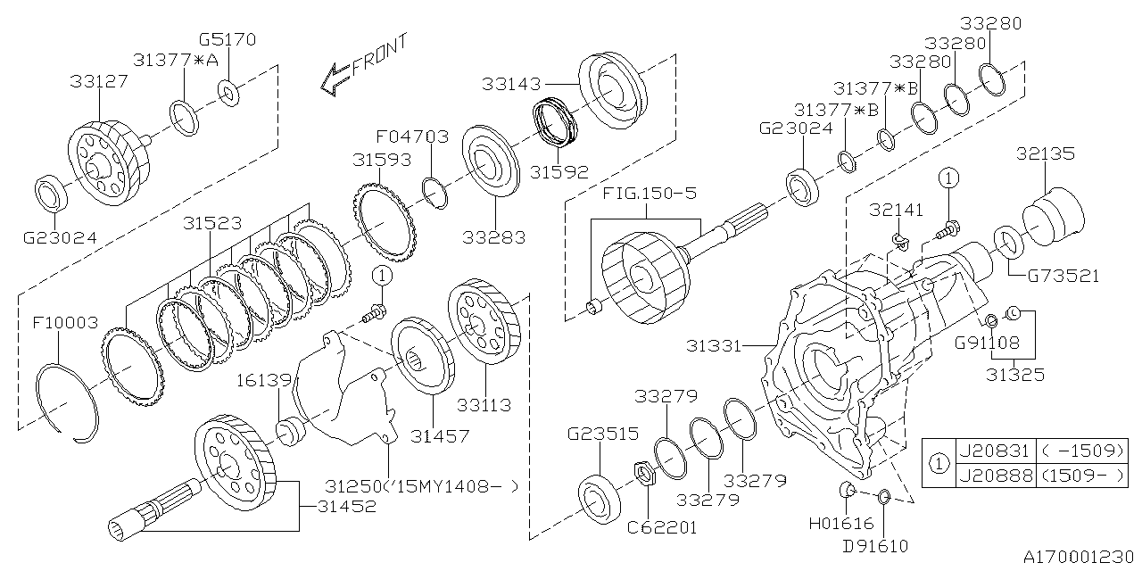 2014 Subaru Impreza Sedan Automatic Transmission Transfer & Extension