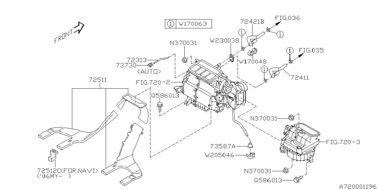73730AG020 Genuine Subaru SENSOR ASSY