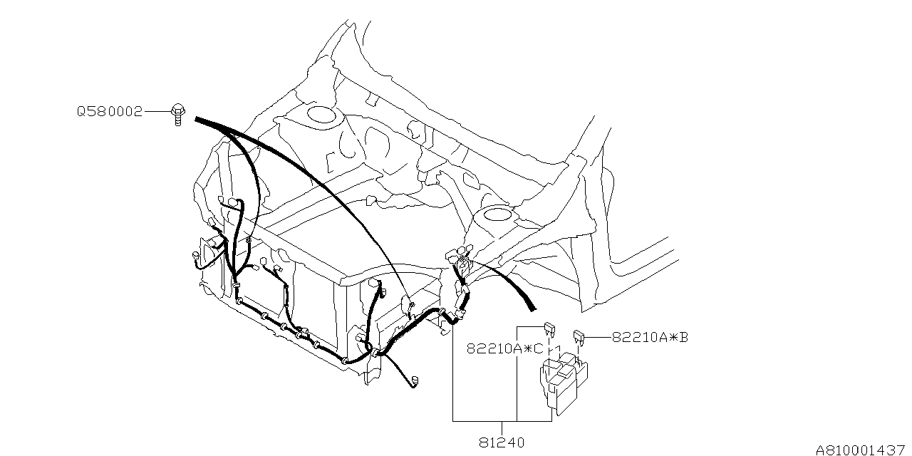 Wiring Harnes Subaru Forester - 2004-2005 SUBARU FORESTER XT FXT BULK