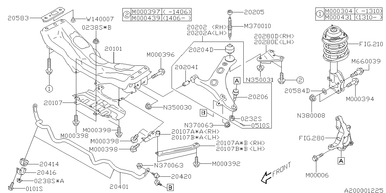 2015 Subaru Forester Front Suspension