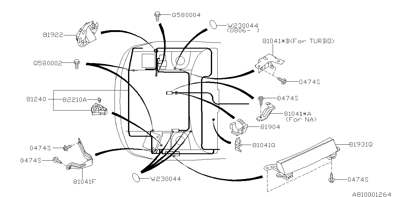 81200FG330 - Genuine Subaru WIRING HARNESS FRONT JPN