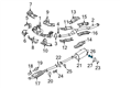 Diagram for 2003 Subaru Baja Bed Mounting Hardware - 010110450