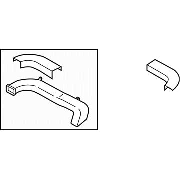 Subaru 66101XA07A Duct Assembly Side Vent D