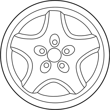 Subaru 28111FA360 Aluminium Disc Wheel