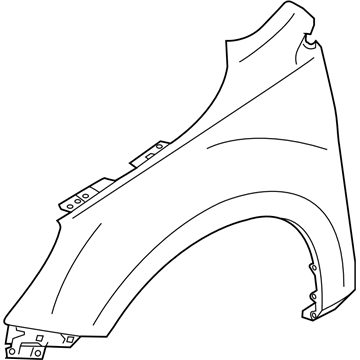 Subaru 57120AL01A9P Fender Front LH Sdn