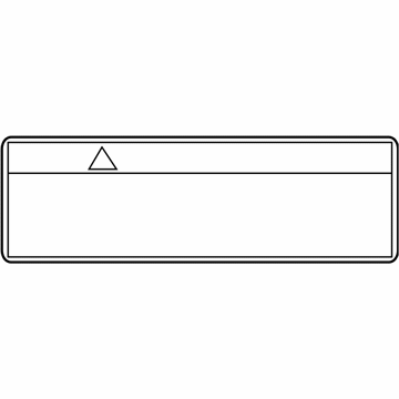 Subaru 87555SG010 Label Caution Cv Rear