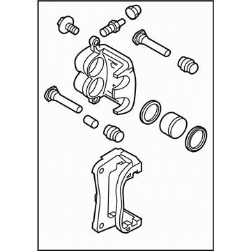 Subaru 26292AG052 Disk Brake Kit Pad Less Front