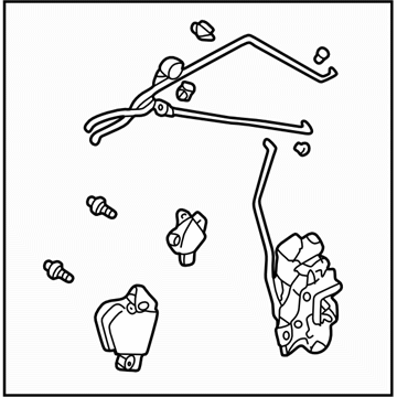 Subaru 61032FE040 Front Door Latch Actuator Assembly, Right
