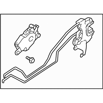 Subaru Rear Passenger Door Handle Latch - 63318FC100