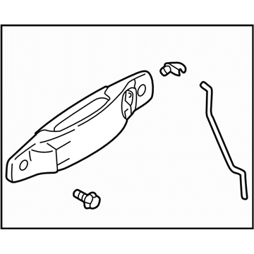 2001 Subaru Forester Door Handle - 63410FC100NN