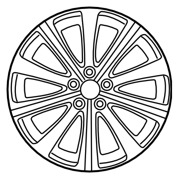 Subaru 28111FG160 Alloy Wheel/Rim Inch Silver