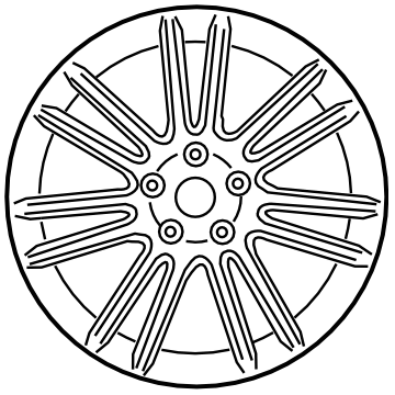 Subaru 28111FG220 Aluminium Disc Wheel