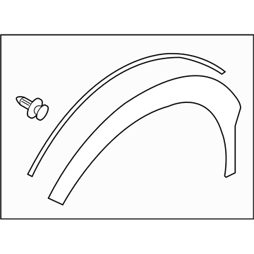 Subaru 91112FJ101 GARNISH Assembly Fender RH